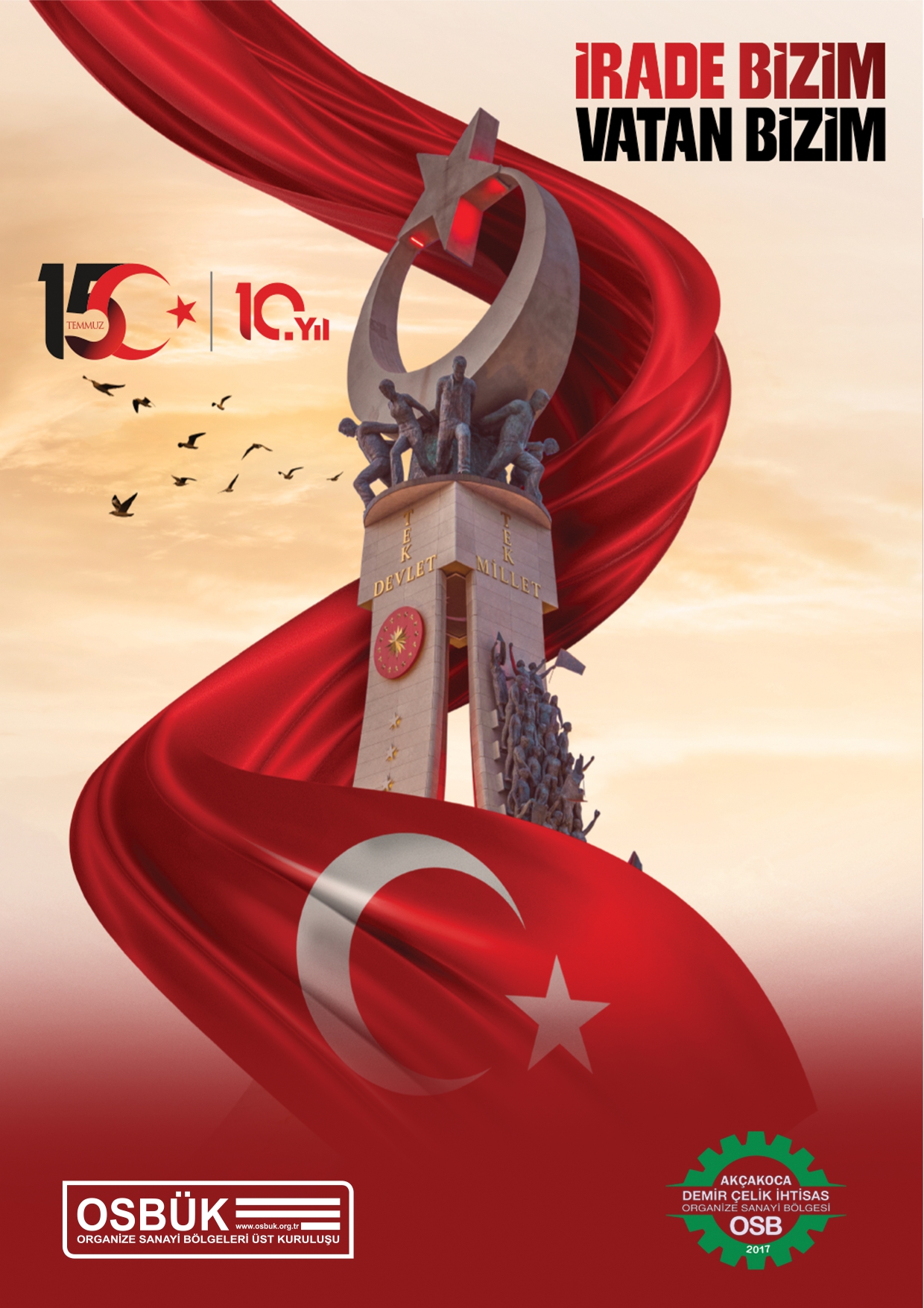 15 TEMMUZ DEMOKRASİ VE MİLLİ BİRLİK GÜNÜ KUTLU OLSUN